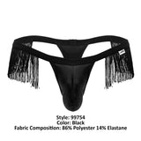 CandyMan 99754 Fringe Thongs Color Black