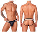 CandyMan 99763 Lace Jockstrap Color Nude-Black