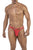 CandyMan 99770 Lace Jock Thongs Color Red