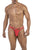 CandyMan 99770 Lace Jock Thongs Color Red