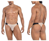 CandyMan 99771 Mesh Thongs Color Beige