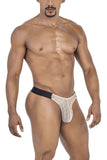 CandyMan 99771 Mesh Thongs Color Beige