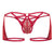 CandyMan 99773 Lace Trunks Thongs Color Red