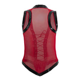 CandyMan 99774 Gladiator Bodysuit Color Red