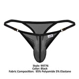 CandyMan 99776 Mesh Thongs Color Black