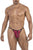 CandyMan 99776 Mesh Thongs Color Burgundy