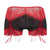 CandyMan 99779 Mesh Lace Trunks Color Black-Red