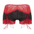 CandyMan 99779 Mesh Lace Trunks Color Black-Red