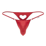 CandyMan 99789 Heart Thongs Color Red