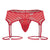 CandyMan 99792 Mesh Garter Thongs Color Red