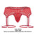 CandyMan 99792 Mesh Garter Thongs Color Red