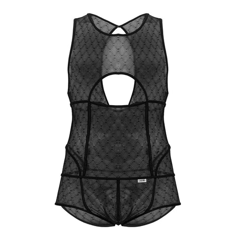 CandyMan 99794 Mesh Bodysuit Color Black