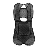 CandyMan 99794 Mesh Bodysuit Color Black