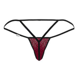 CandyMan 99795 Mesh G-String Thongs Color Burgundy