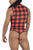 CandyMan 99800 Lumberjack Bodysuit Color Red