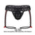 CandyMan 99803 Lace Garter Thongs Color Black