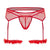 CandyMan 99806 Mesh Garter Outfit Color Red