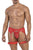 CandyMan 99806 Mesh Garter Outfit Color Red