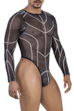 CandyMan 99816 Mesh Bodysuit Color Black