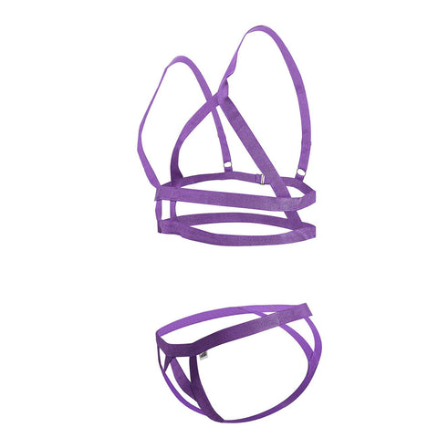 CandyMan 99822 Two Piece Outfit Color Violet