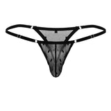 CandyMan 99824 Mesh Thongs Color Black