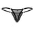CandyMan 99824 Mesh Thongs Color Black