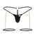 CandyMan 99827 Chain-Garter Thongs Color Black