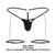 CandyMan 99827 Chain-Garter Thongs Color Black