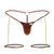 CandyMan 99827 Chain-Garter Thongs Color Red