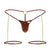 CandyMan 99827 Chain-Garter Thongs Color Red