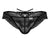 CandyMan 99828 Lace-Mesh Thongs Color Black