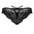 CandyMan 99828 Lace-Mesh Thongs Color Black