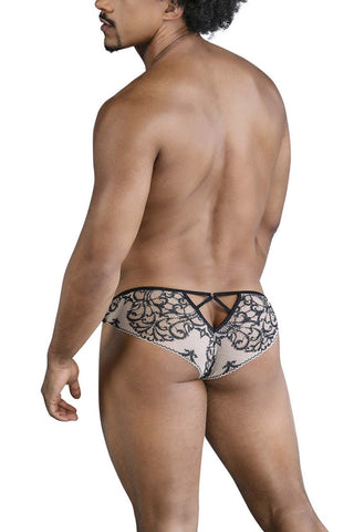 CandyMan 99830 Lace Briefs Color Nude-Black