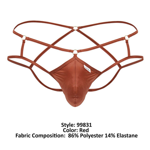 CandyMan 99831 Cage Jockstrap Color Red