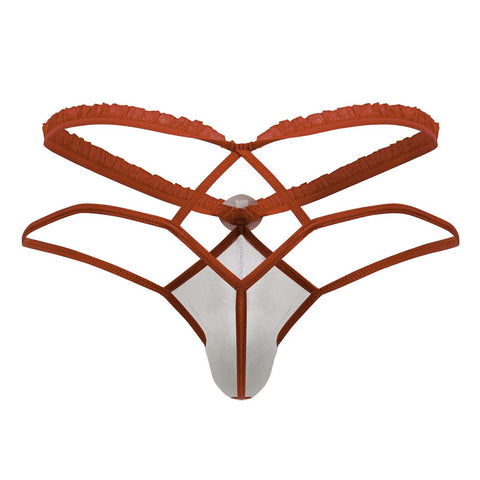 CandyMan 99833 Murse Thongs Color Red-White