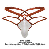 CandyMan 99833 Murse Thongs Color Red-White