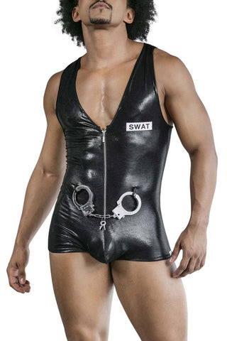 CandyMan 99844 Police Bodysuit Color Black