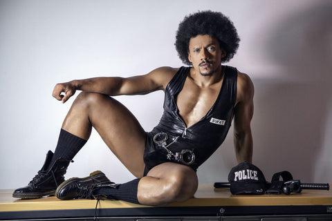 CandyMan 99844 Police Bodysuit Color Black