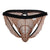 CandyMan 99853 Lace Jockstrap Color Black-Terracotta