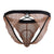 CandyMan 99853 Lace Jockstrap Color Black-Terracotta