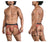 CandyMan 99854 Lace-Garter Outfit Color Black-Terracotta