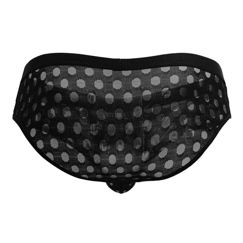 CandyMan 99855 Polka Mesh Briefs Color Black