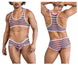 CandyMan 99859 Two Piece Outfit Color Stripes
