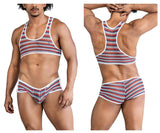 CandyMan 99859 Two Piece Outfit Color Stripes
