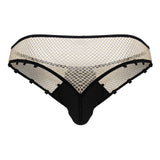 CandyMan 99860 Fishnet Thongs Color Nude-Black