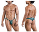 CandyMan 99861 Lace Thongs Color Green