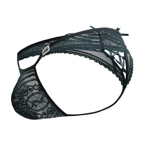 CandyMan 99861 Lace Thongs Color Green