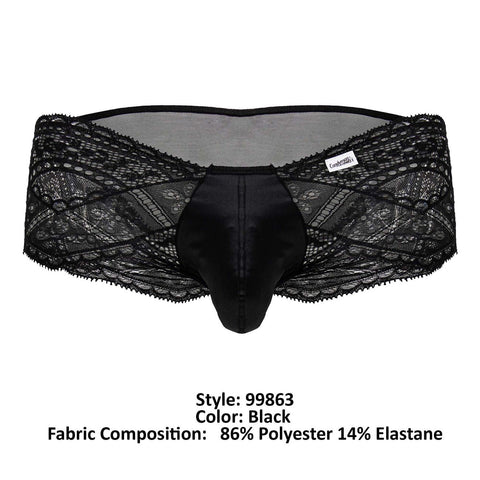 CandyMan 99863 Lace Briefs Color Black