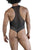CandyMan 99864 Lace-Mesh Bodysuit Color Black