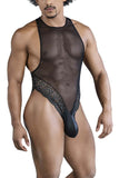 CandyMan 99864 Lace-Mesh Bodysuit Color Black
